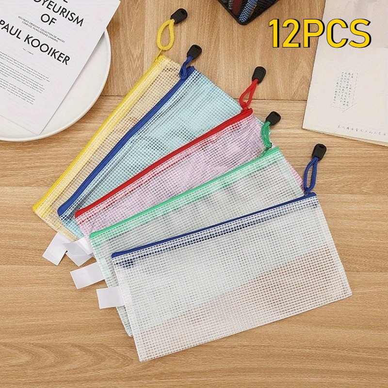 Is Stationery Office Supply - 12PCS Stationery Storage Folder File Mesh