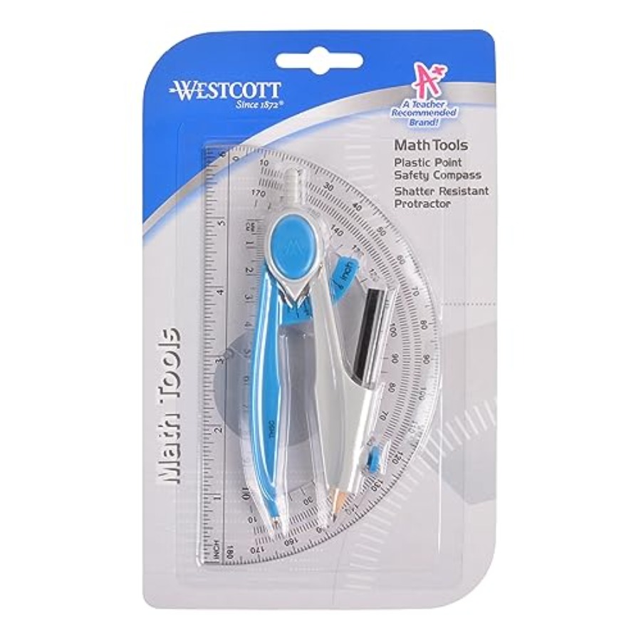 Compass Geometry Set - Compass and Protractor Math and Geometry
