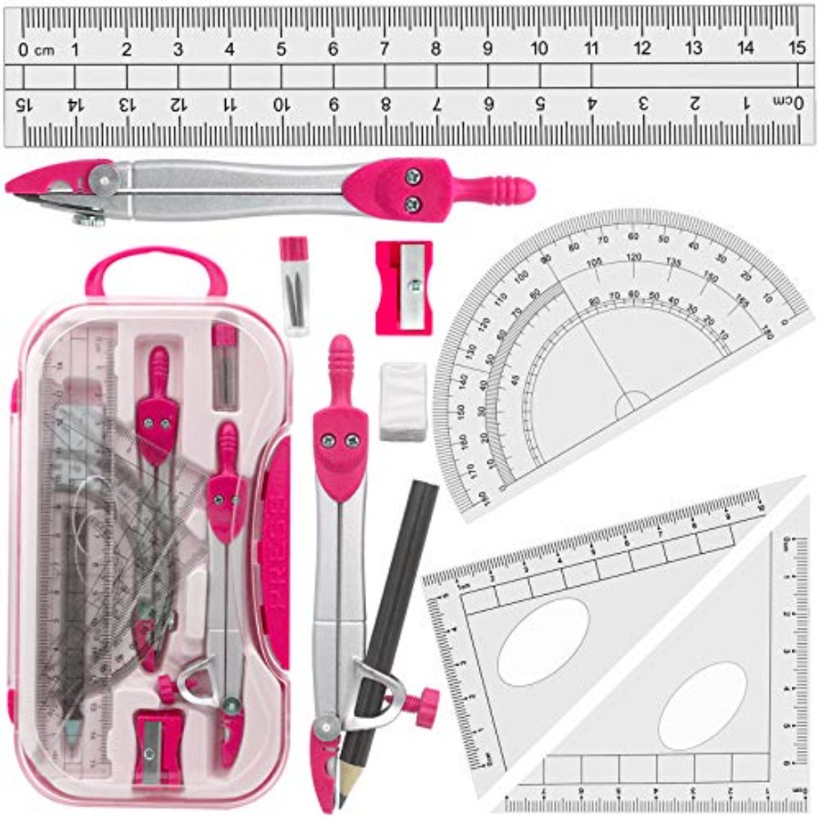 Compass Geometry Set - Geometry Set Maths Compasses for Grade