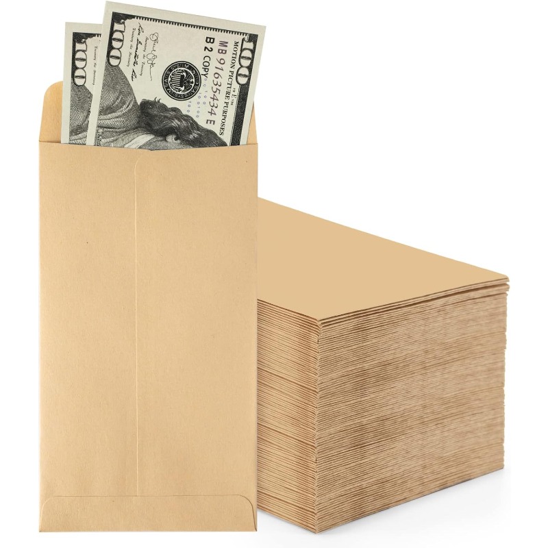 50Pcs Cash Envelopes Money Con – обзор и цена Letter Envelope Kraft