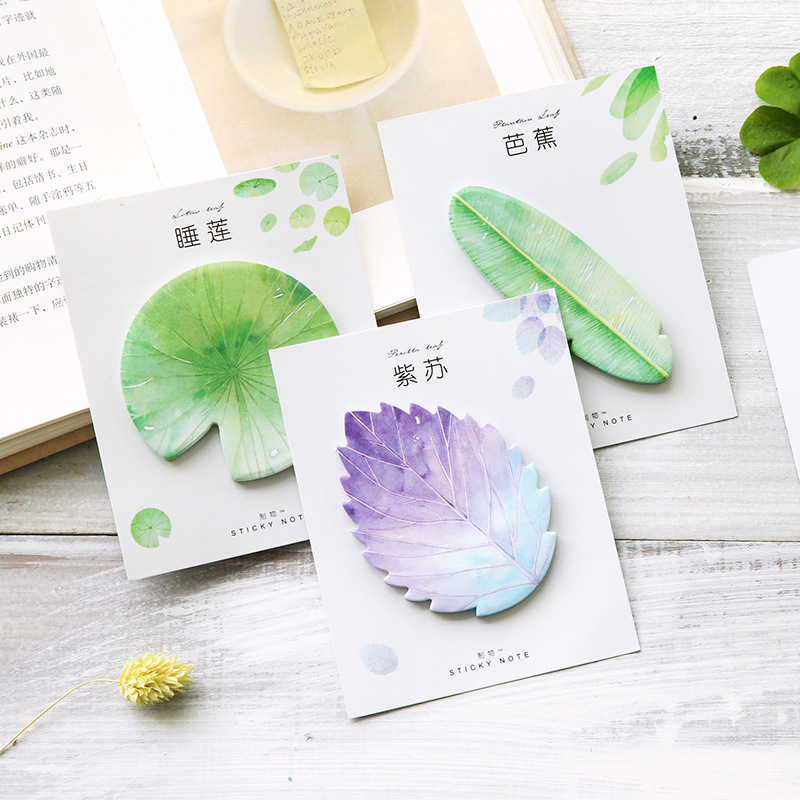 30 Pcs Leaf Sticky notes Plann – обзор и цена Office Stationery Supply List