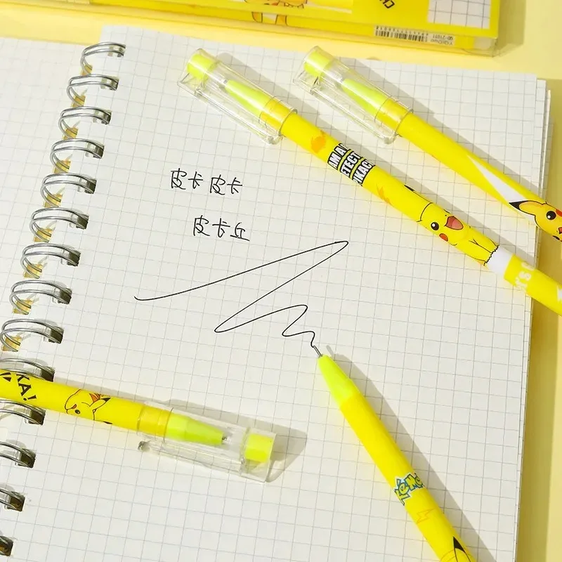 12Pcs Pokemon Pikachu Erasable – обзор и цена Office Supply Office Stationery Items