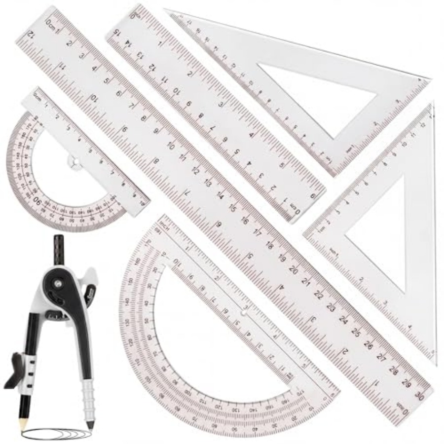 Set Plastic Geometry Math Set  – обзор и цена Compass Geometry Set