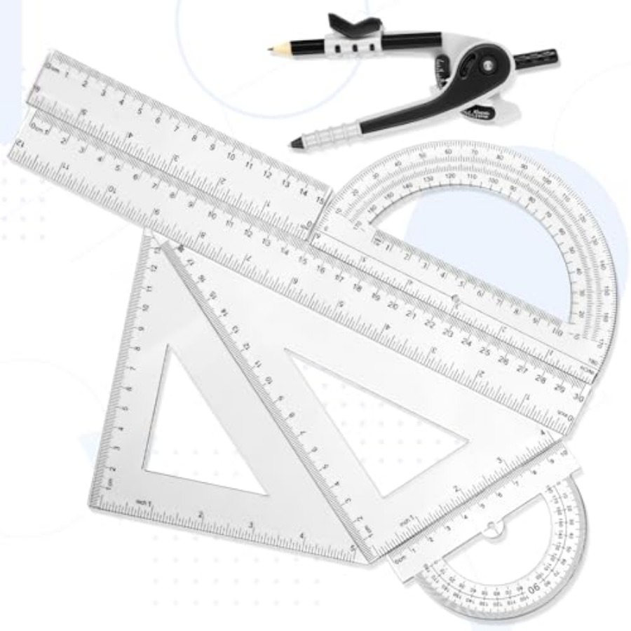 Set Plastic Geometry Math Set  – обзор и цена Compass Geometry Set