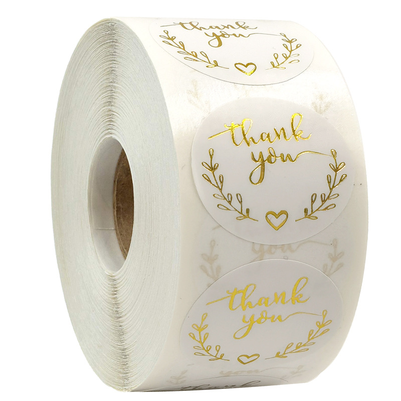 100-500pcs Gold Thank You Stic – обзор и цена Stationery Supplies Business