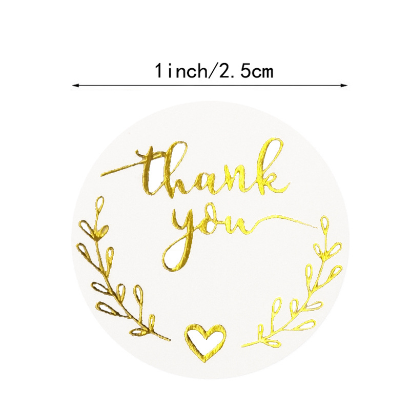 100-500pcs Gold Thank You Stic – обзор и цена Stationery Supplies Business