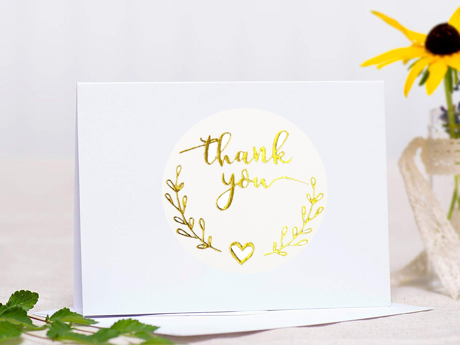 100-500pcs Gold Thank You Stic – обзор и цена Stationery Supplies Business
