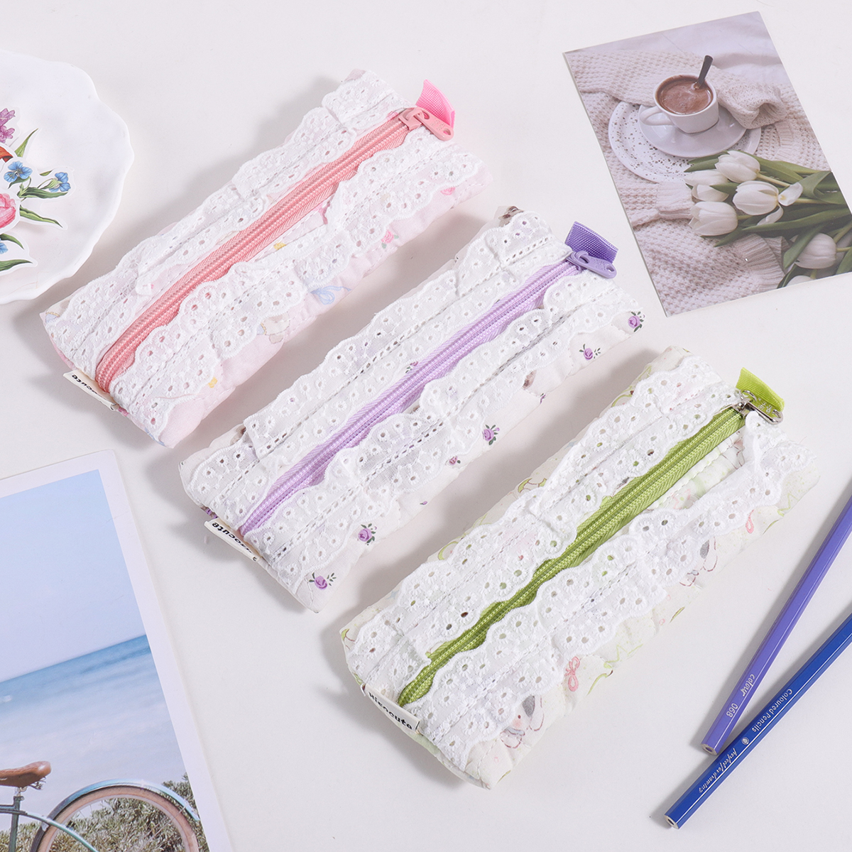 1 pc embroidered lace pencil b – обзор и цена Stationery Office And School Supply Stores