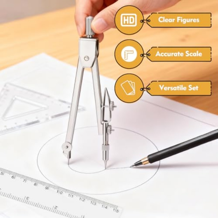 Geometry Set - 7Pcs Geometry K – обзор и цена Compass Geometry Set