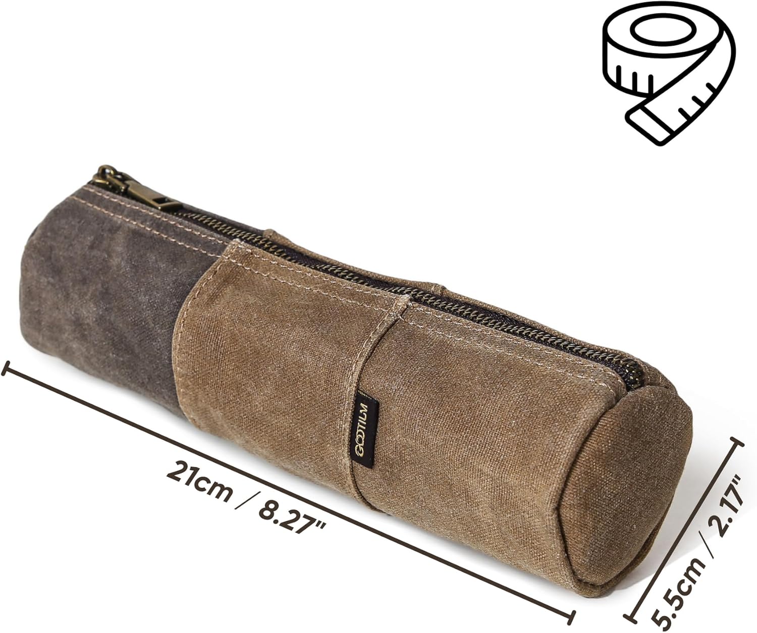 Vintage Waxed Canvas Pencil Po – обзор и цена Tan Stationery & Office Supply