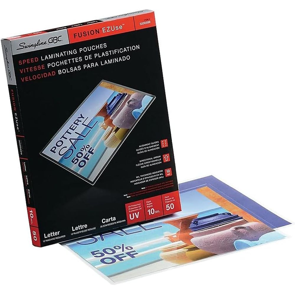 Letter Size, 10 Mil, 50 Pack,  – обзор и цена Document Laminator Pouch