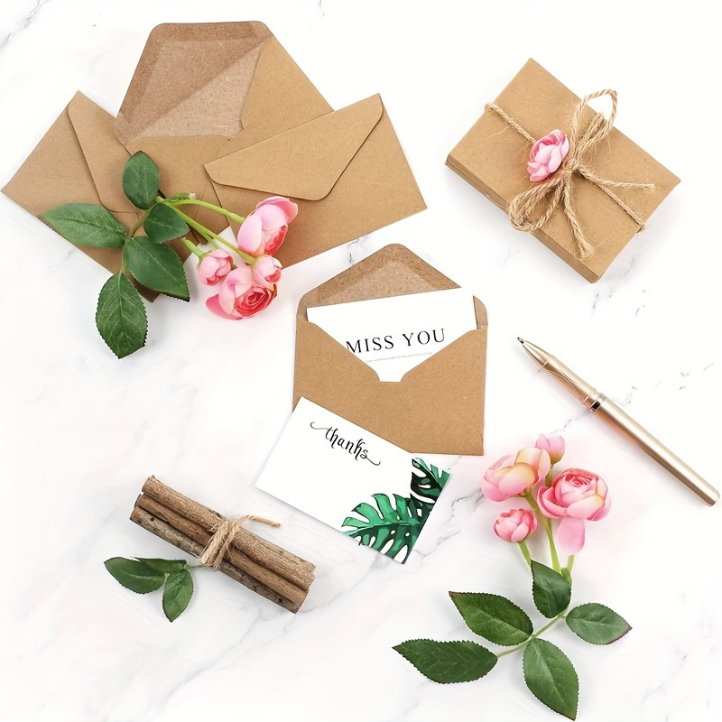 50/100pcs Kraft Paper Envelope – обзор и цена Letter Envelope Kraft