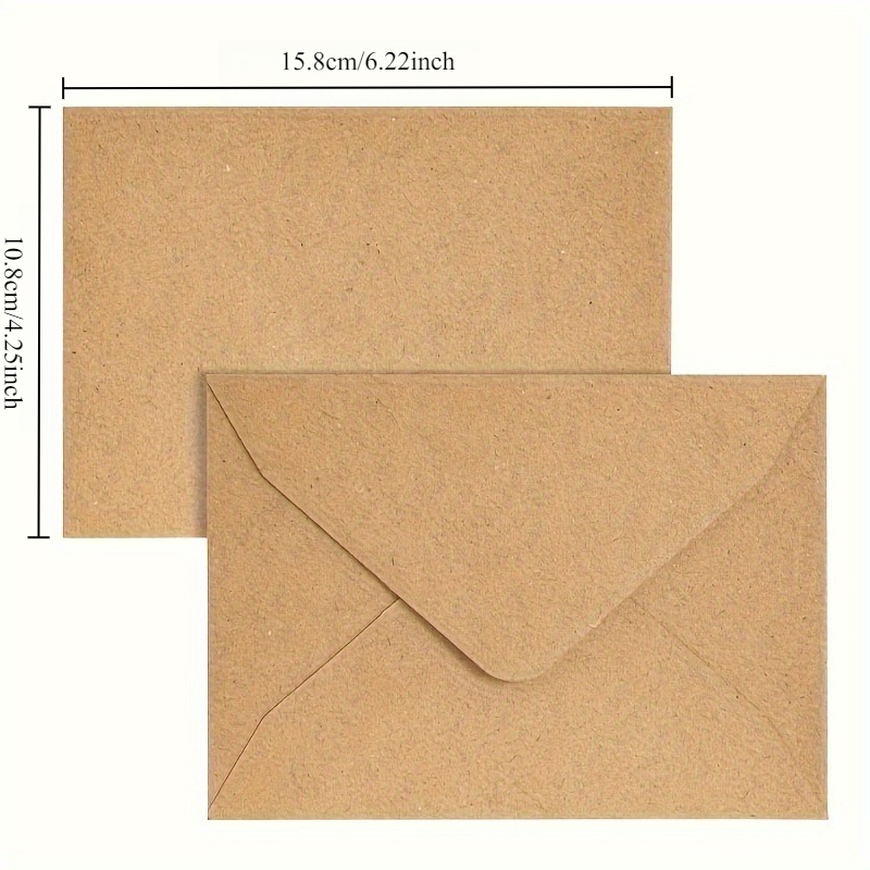 50/100pcs Kraft Paper Envelope – обзор и цена Letter Envelope Kraft