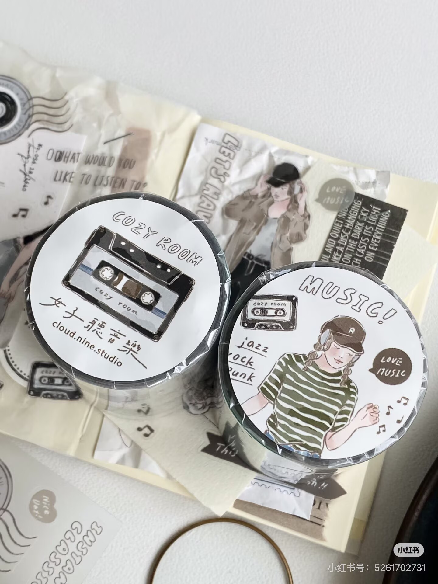 Cozy Room Studio Vintage Liste – обзор и цена Washi Tape Set