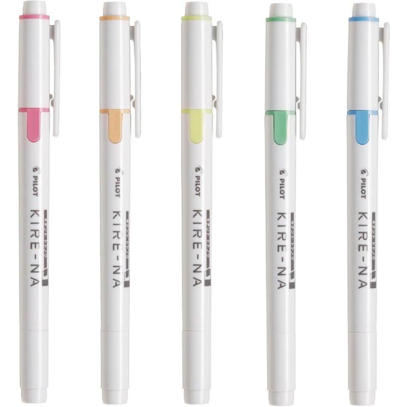 PILOT KIRE-NA Highlighter Pen  – обзор и цена Highlighter Set Pastel