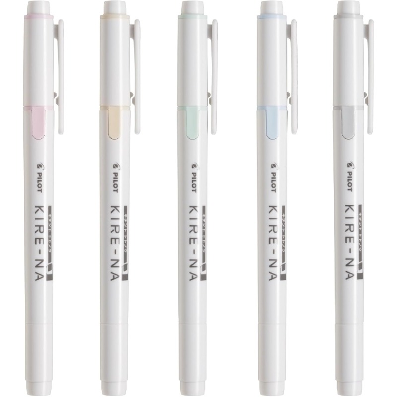 PILOT KIRE-NA Highlighter Pen  – обзор и цена Highlighter Set Pastel