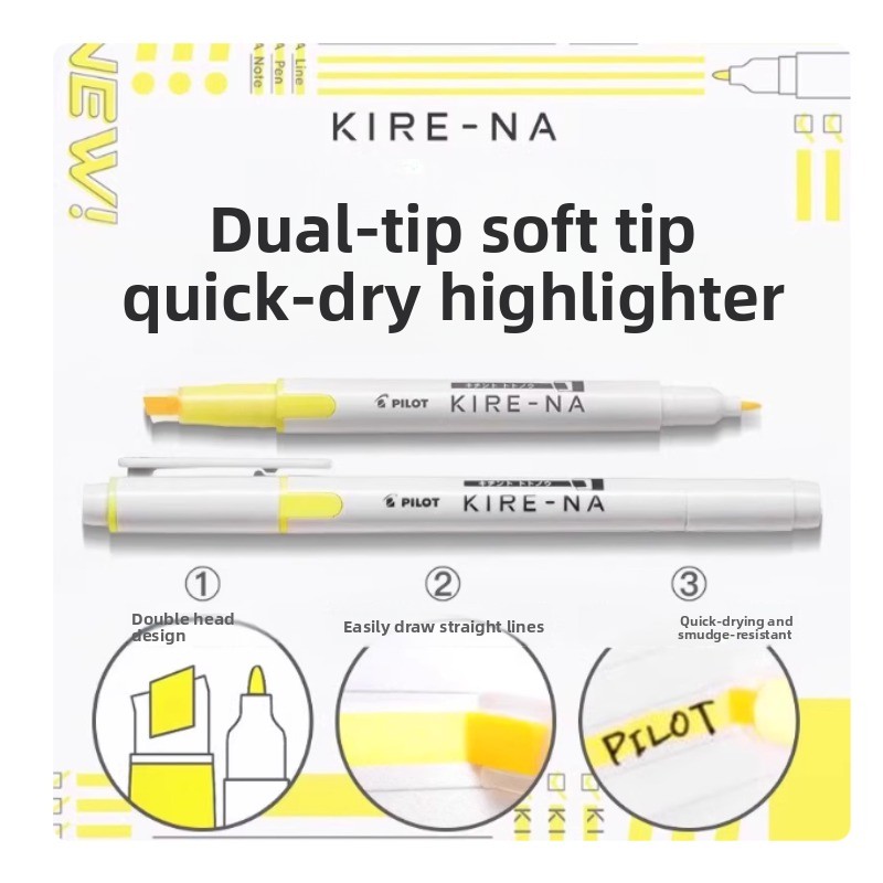 PILOT KIRE-NA Highlighter Pen  – обзор и цена Highlighter Set Pastel