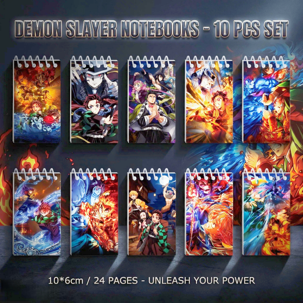 10PCS Demon Slayer Notepads. S – обзор и цена Is Stationery Office Supply