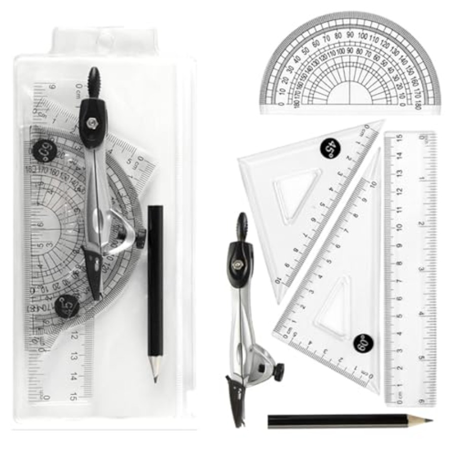 Protractor and Compass Set wit – обзор и цена Compass Geometry Set
