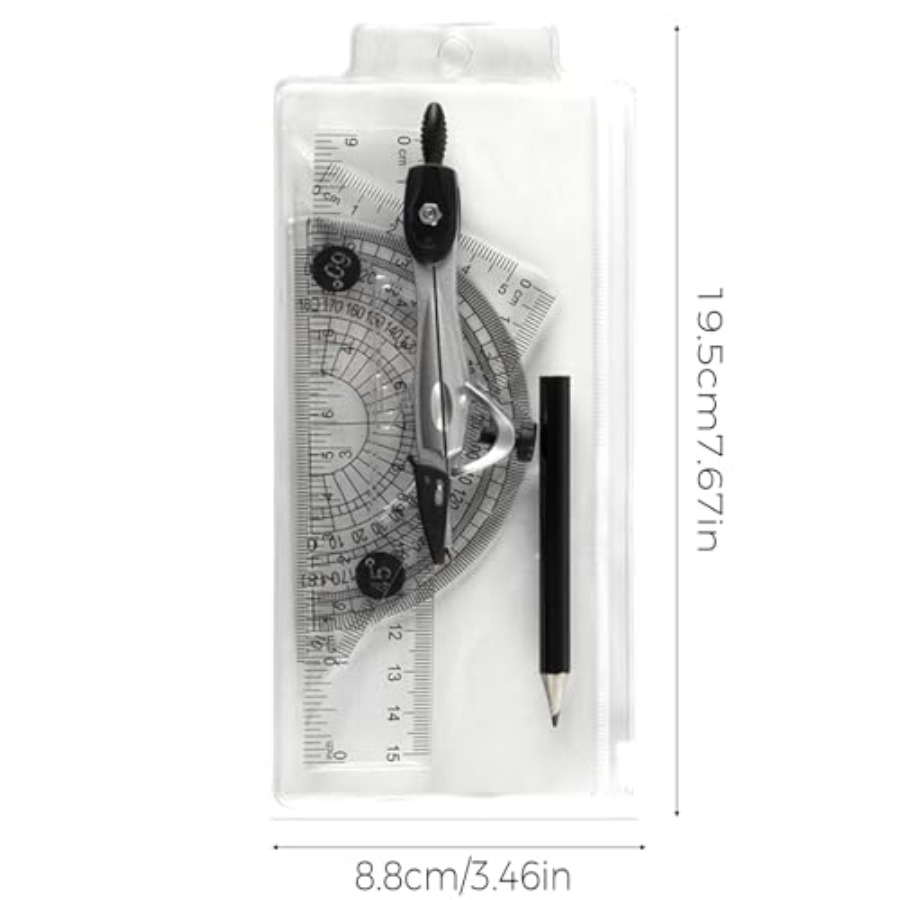 Protractor and Compass Set wit – обзор и цена Compass Geometry Set