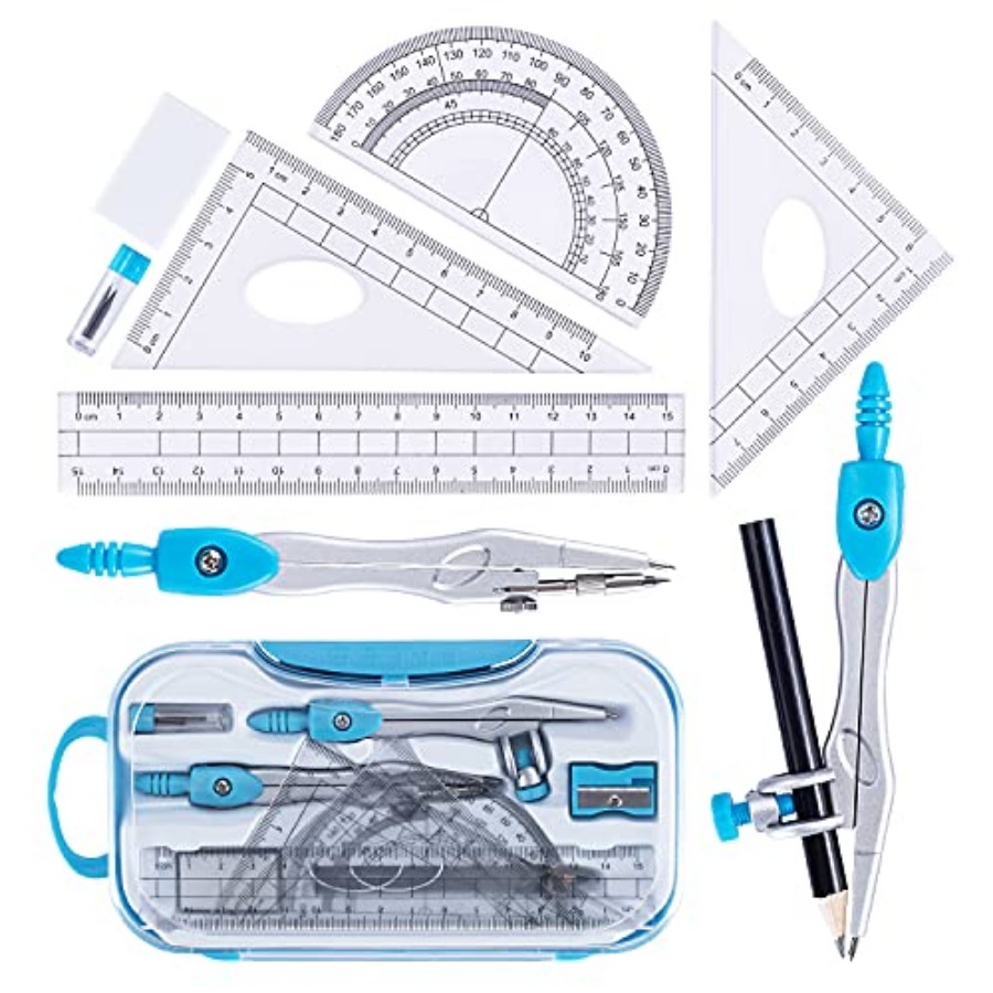 Math Geometry Kit Set 10 Piece – обзор и цена Compass Geometry Set
