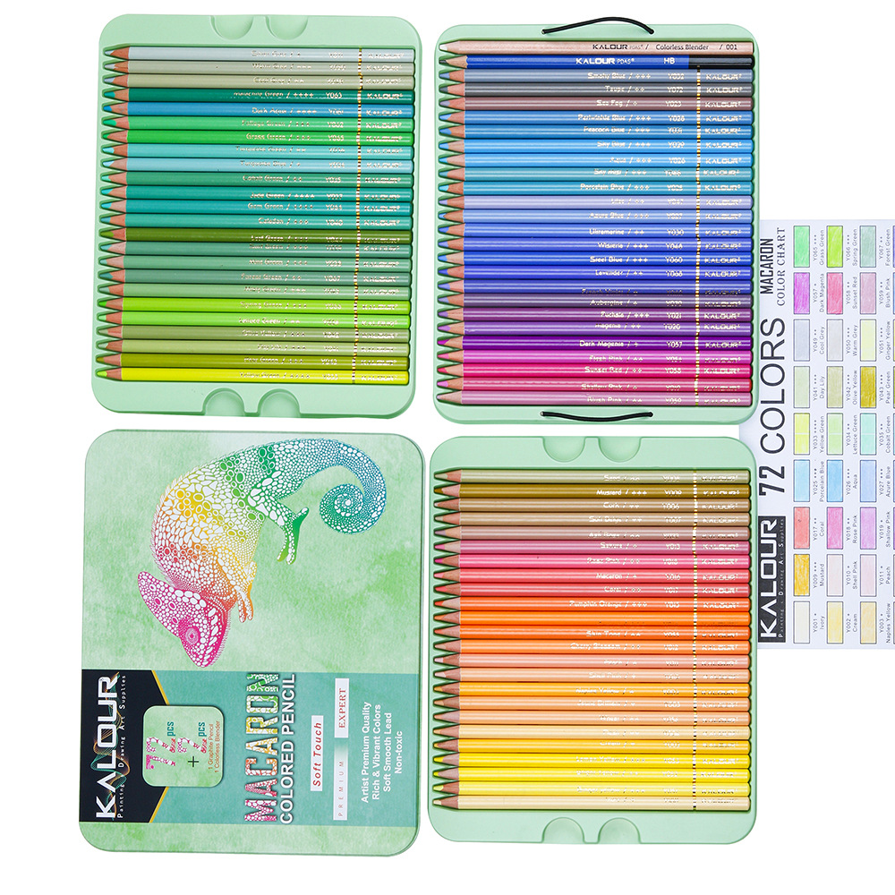 72pcs Macarons Color Pencils P – обзор и цена Highlighter Set Pastel
