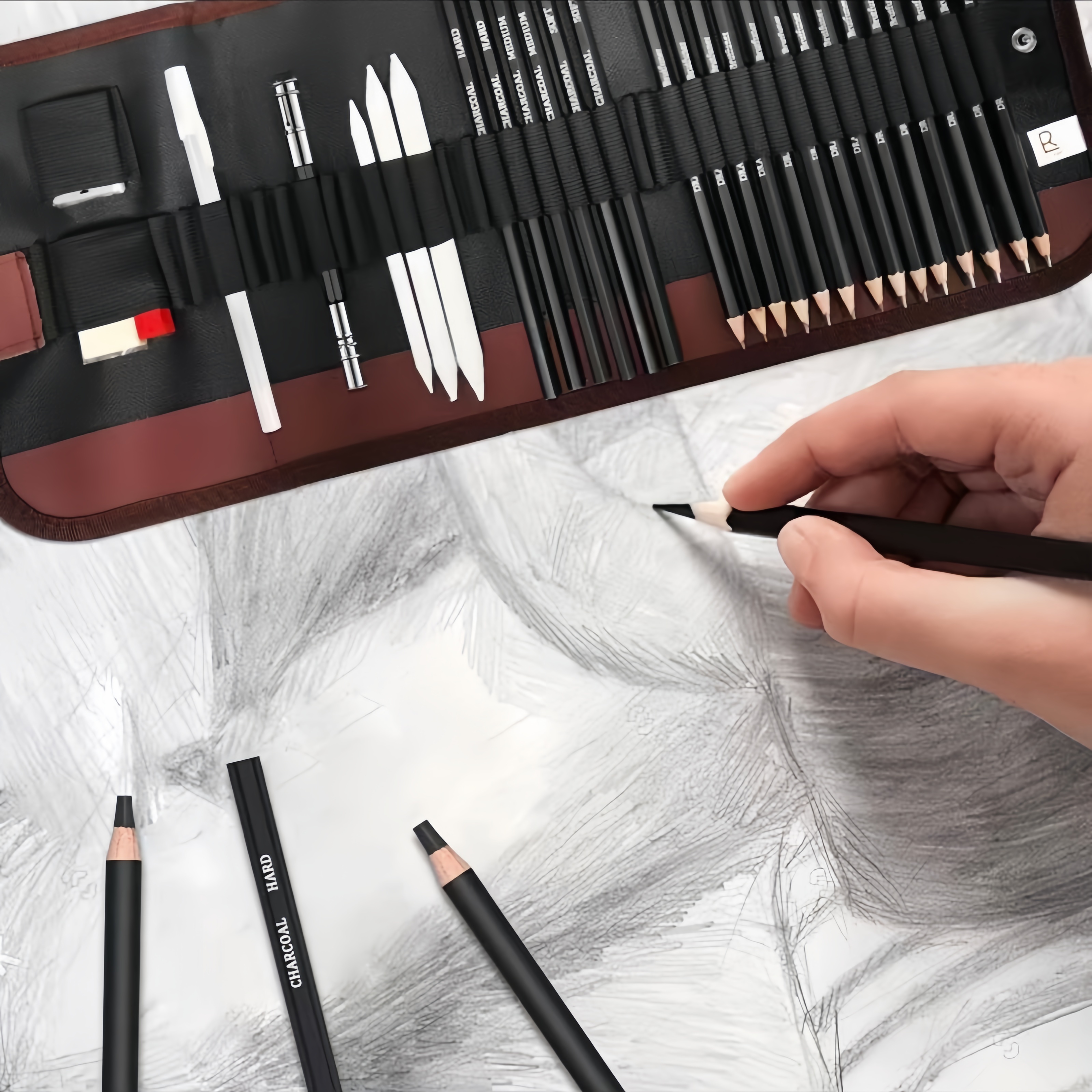 29-Piece Sketching Art Set for – обзор и цена Highlighter Set Pastel
