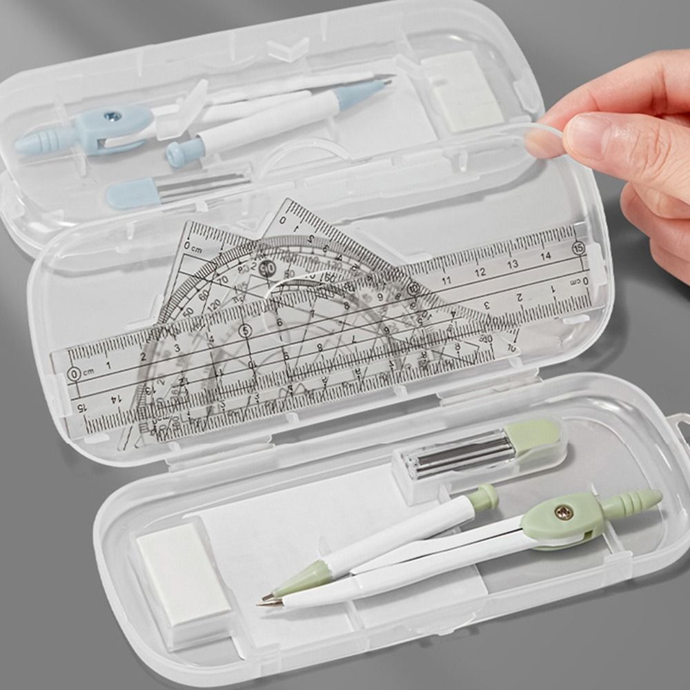 8PCS/Set Plastic Ruler Compass – обзор и цена Compass Geometry Set