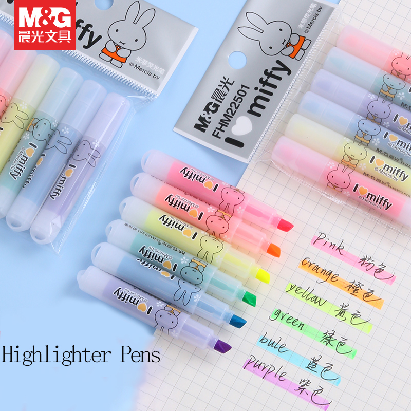 M&G Highlighter Marker Angled  – обзор и цена Highlighter Set Pastel