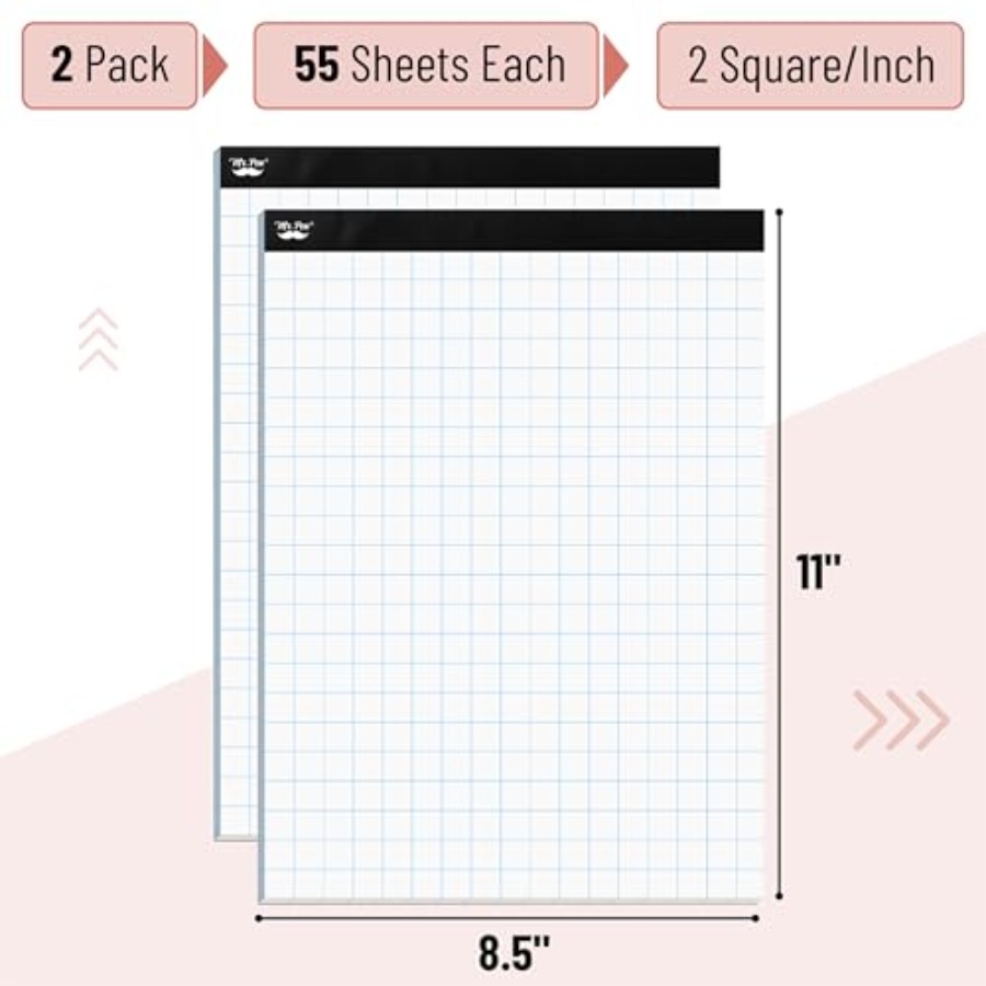 Mr. Pen- Graph Paper pads 8.5  – обзор и цена Graph Paper Pad