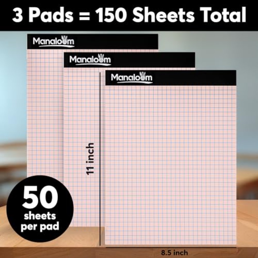 Graph Paper Pad 8.5 x 11 Inch  – обзор и цена Graph Paper Pad