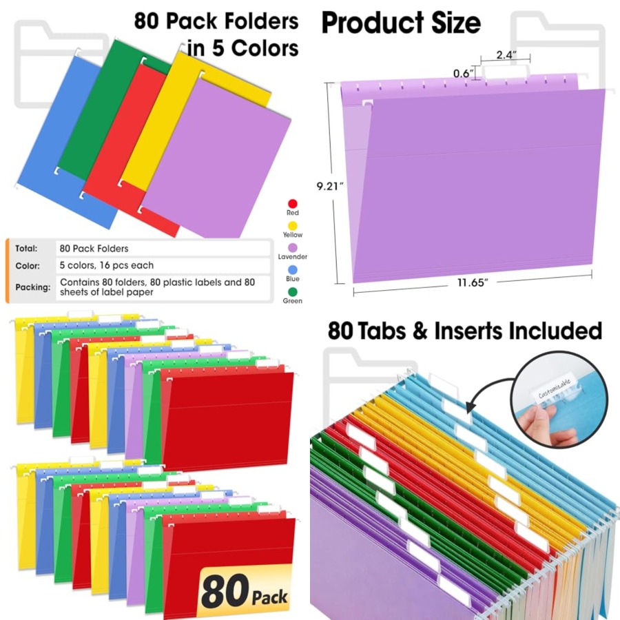 Hanging File Folders, Colored  – обзор и цена File Folder Hanging