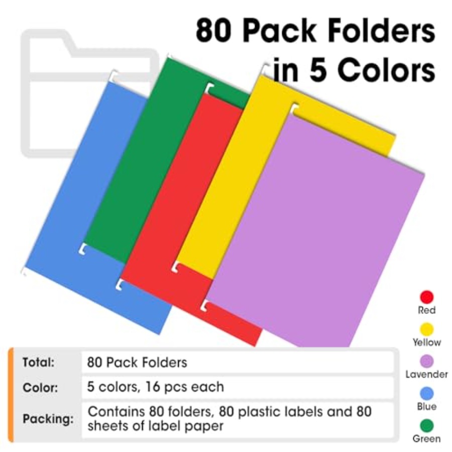 Hanging File Folders, Colored  – обзор и цена File Folder Hanging