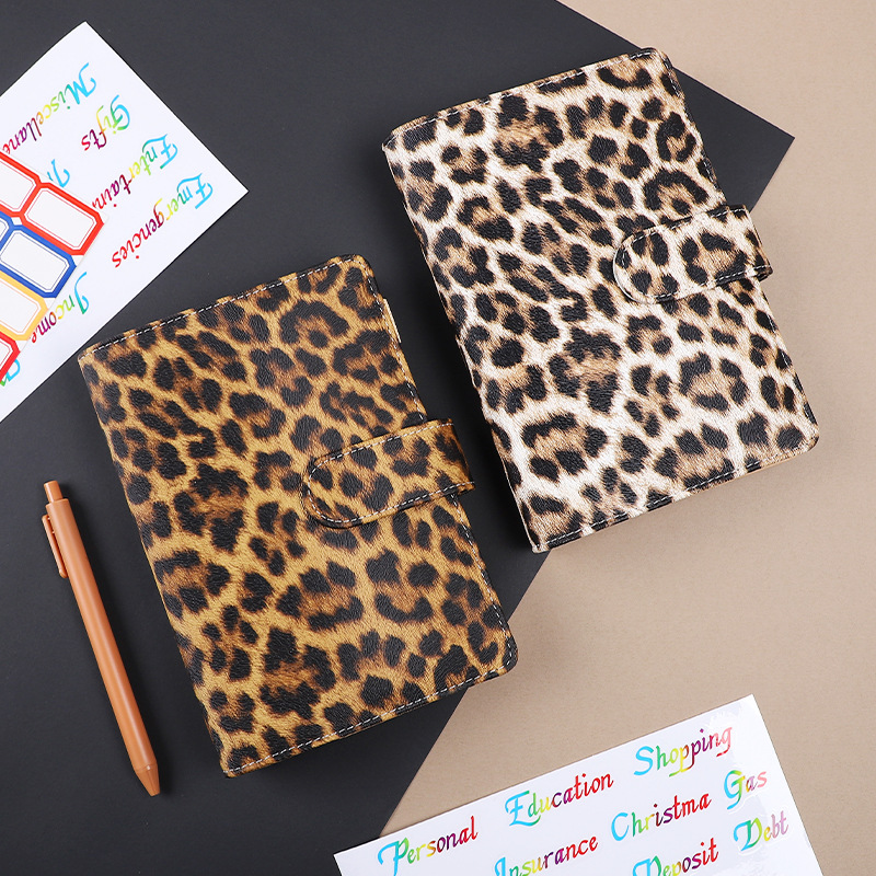 A6 Leopard Print Loose Leaf Co – обзор и цена Notebook Dotted A5