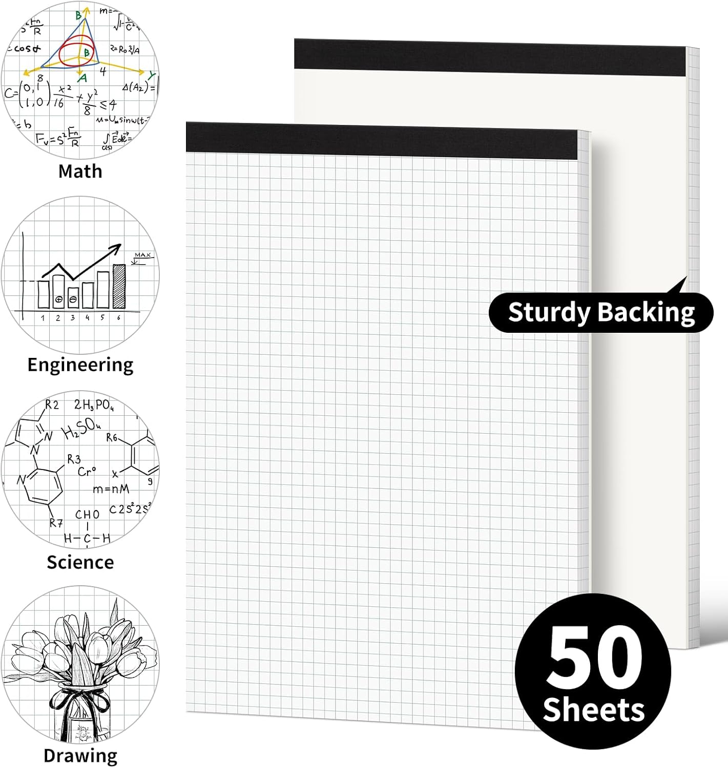 Graph Paper Notebook, 2 Pack,  – обзор и цена Graph Paper Pad