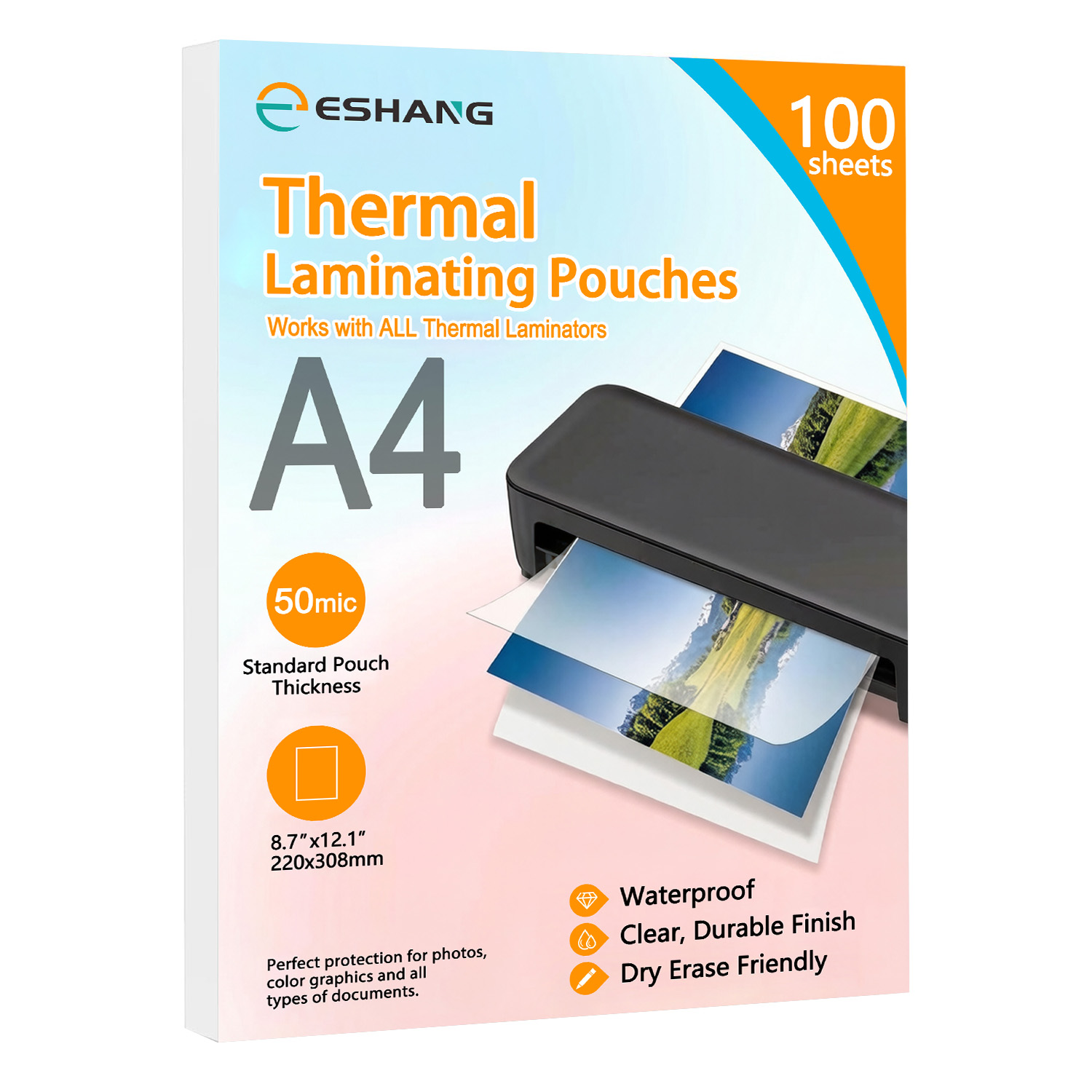 ESHANG A4 Laminating Sleeves,  – обзор и цена Document Laminator Pouch