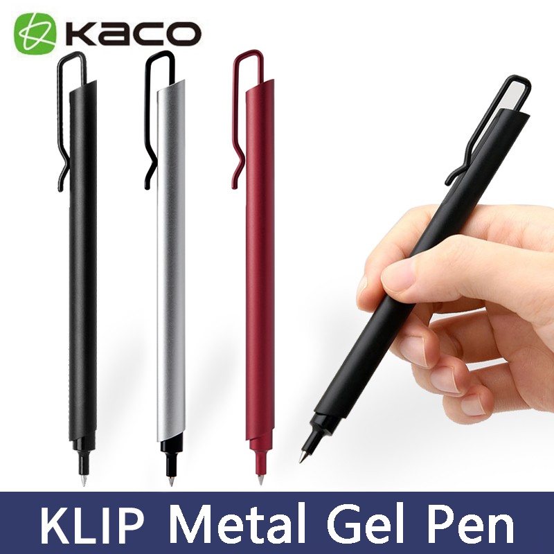 Kaco Metal Gel Pen 0.5MM Black – обзор и цена Stationery Supplies Business